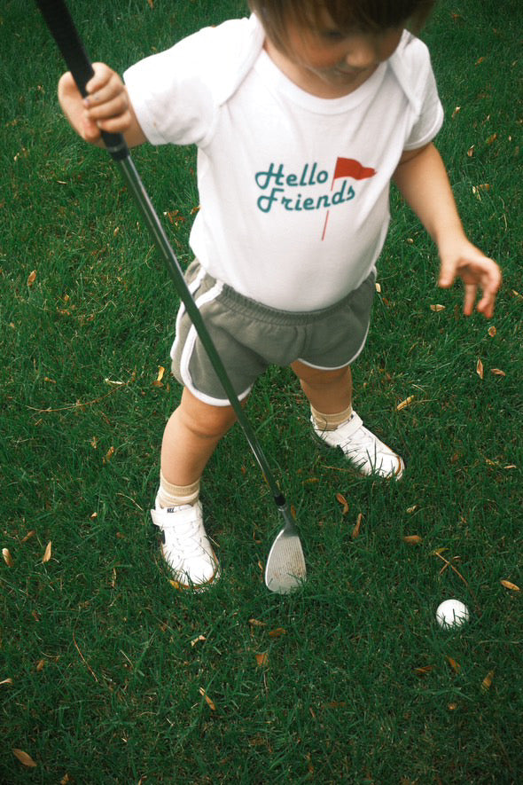 Hello Friends Baby Onesie