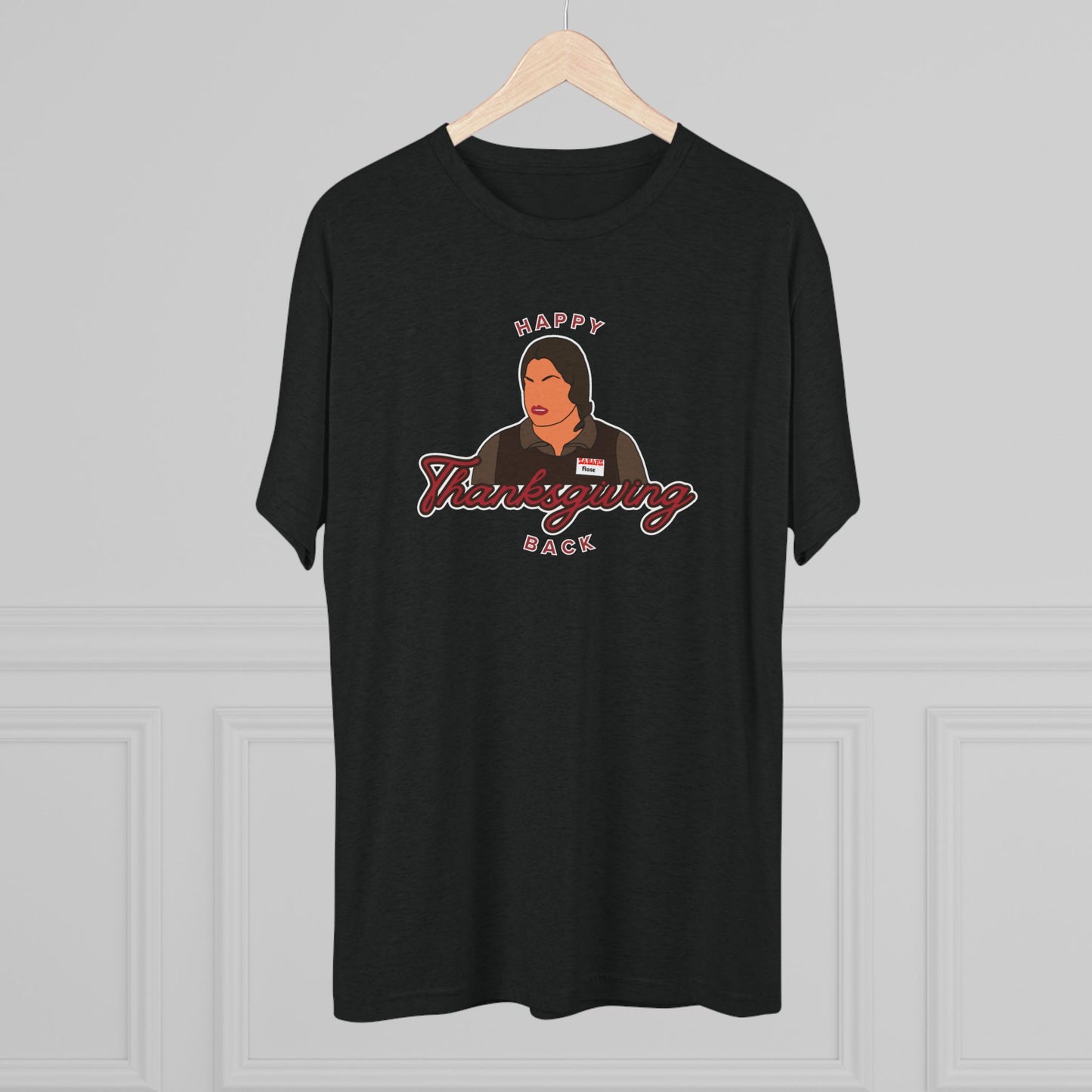 Happy Thanksgiving Back Tri-Blend Tee