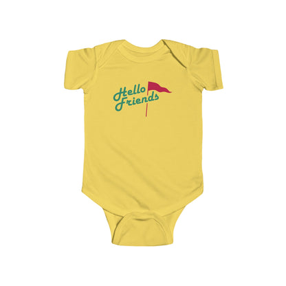 Hello Friends Baby Onesie